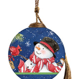 Feathered Friends Round Ornament