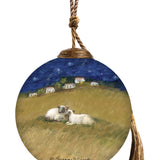 Nativity Scene Christmas Hanging Glass Ornament (Copy)