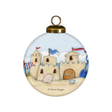 Beach Days Hand-Painted Glass Ornament