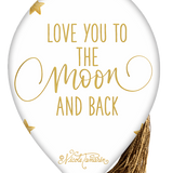 Love You To The Moon And Back Finial Ornament