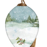 Holiday Lodge Santa Finial Ornament