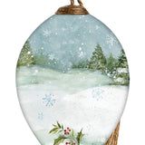 Holiday Lodge Snowman Finial Ornament