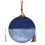 Snow Family Nativity Glass Ornament