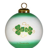 Love Irish Style Glass Ornament