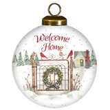 Welcome Home Glass Ornament