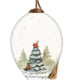 Forest Friends Snowman Finial Ornament