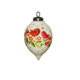 Faith Hope Love Hand-Painted Glass Ornament
