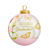 Grandmother Hand-Painted Glass Ornament