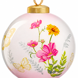 Grandmother Hand-Painted Glass Ornament