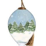 Feeding The Birds Round Ornament