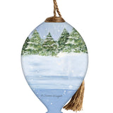 Skating Together Finial Ornament