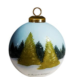 Woodland Owl Hand-Painted Glass Ornament by Susan Winget – Nature Lover Gift