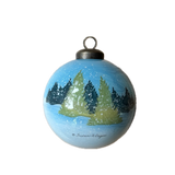 Woodland Mushroom Hand-Painted Glass Ornament