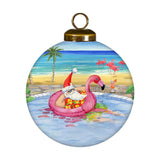 Day After Christmas Hand-Painted Glass Ornament – Tropical Christmas Coastal Keepsake