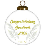 Graduation Keepsake Ornament – Elegant Hand-Painted Glass Gift in a Gift Box