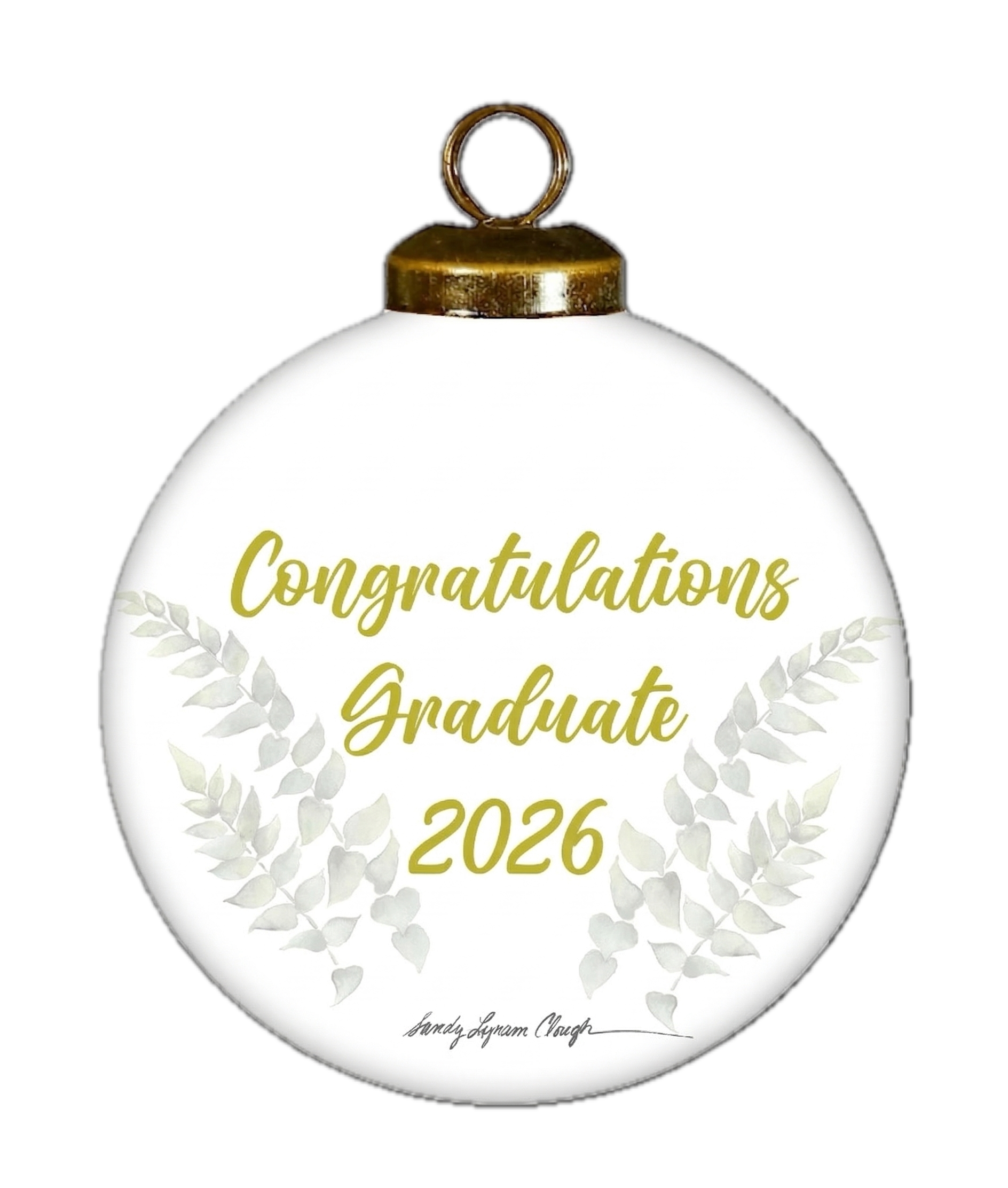 Graduation Keepsake Ornament – Elegant Hand-Painted Glass Gift in a Gift Box