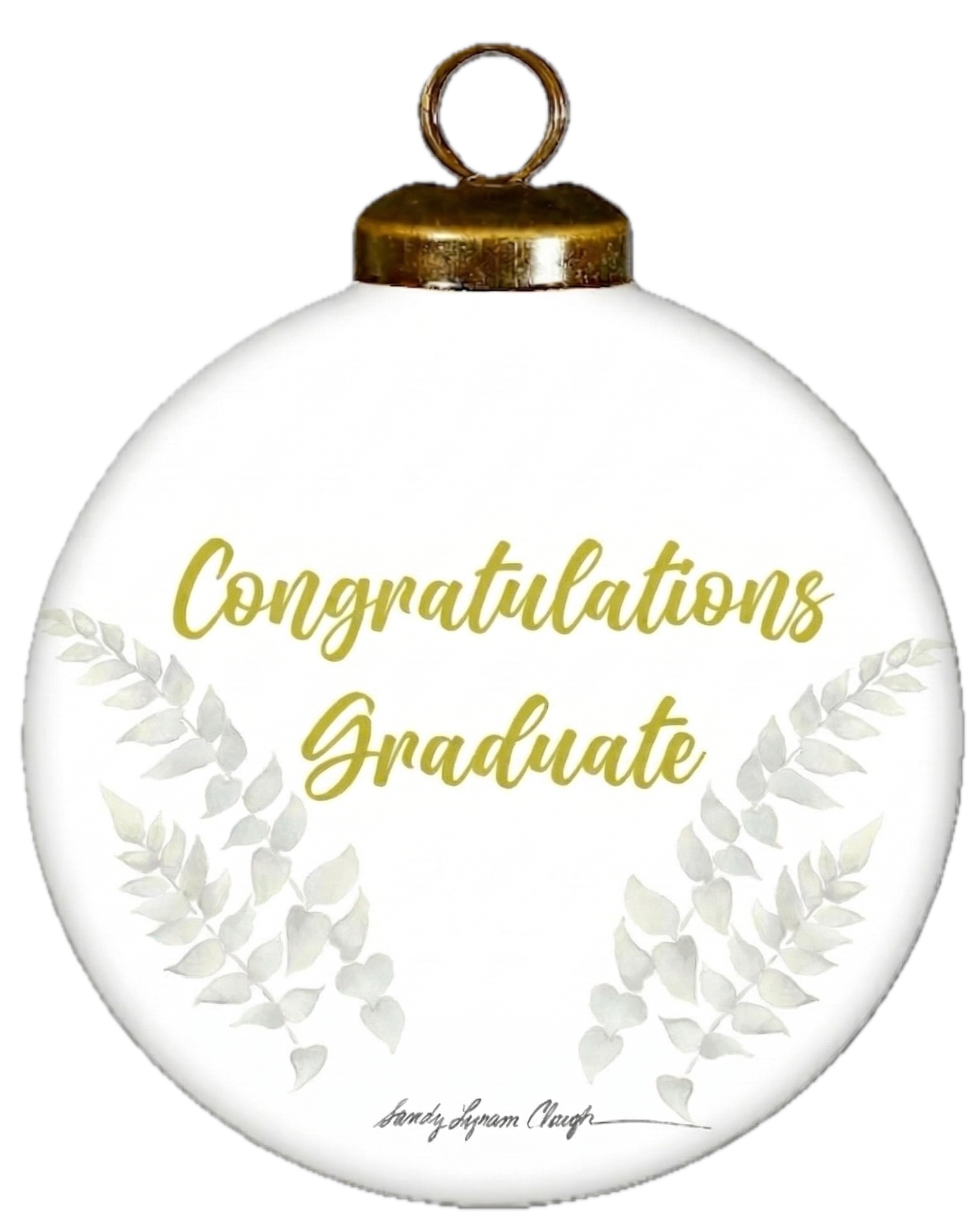 Graduation Keepsake Ornament – Elegant Hand-Painted Glass Gift in a Gift Box