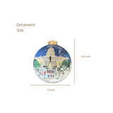 U.S. Capitol Skating Hand-Painted Glass Ornament – Washington D.C. Holiday Keepsake
