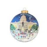 U.S. Capitol Skating Hand-Painted Glass Ornament – Washington D.C. Holiday Keepsake