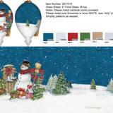 Frosty's Holiday Sled Finial Ornament