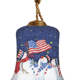 250 Years Of America Hand-Painted Glass Ornament