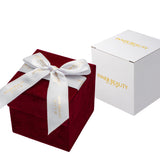 Elegant ribbon gift box, ideal for presenting hand-painted glass ornaments and adding a touch of luxury to any gift.