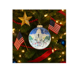 U.S. Capitol Skating Hand-Painted Glass Ornament – Washington D.C. Holiday Keepsake