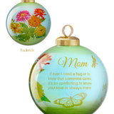 Mom Hand-Painted Glass Ornament