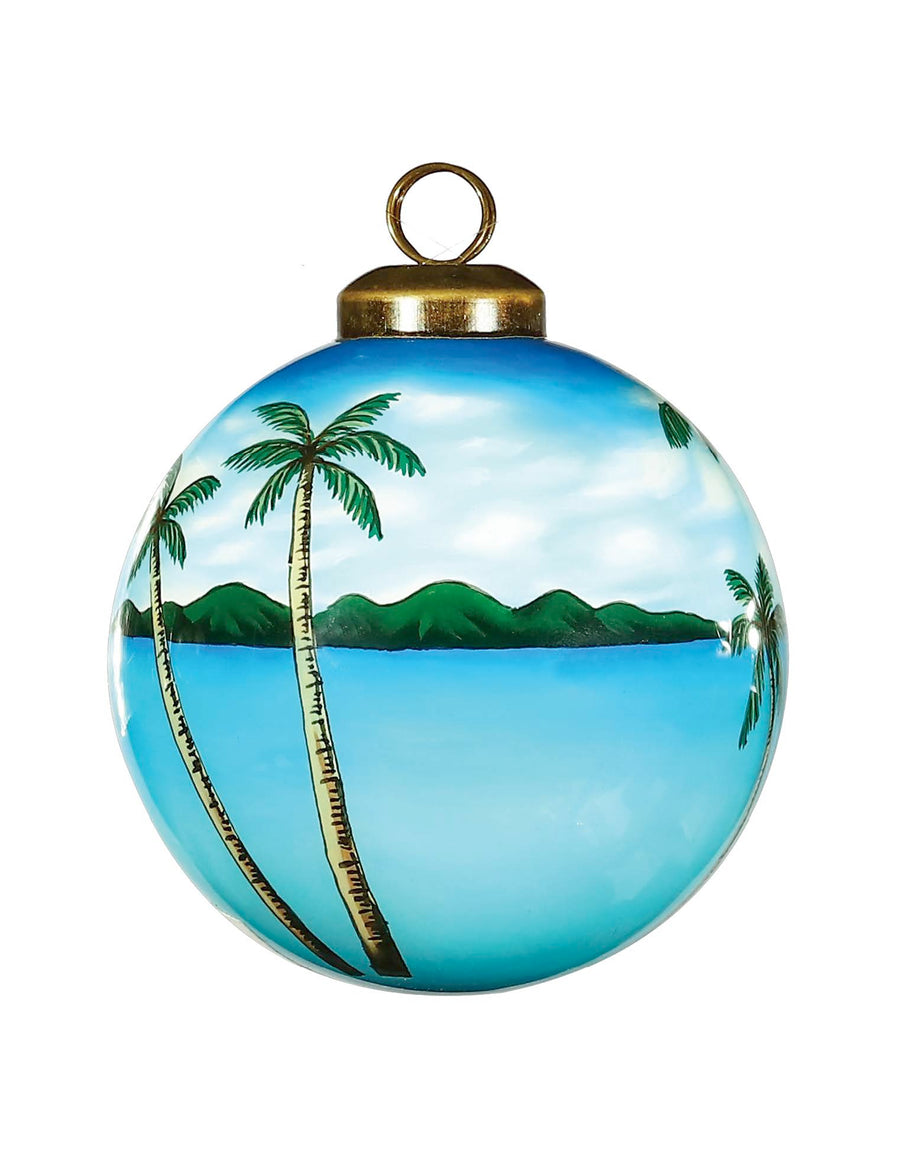 Caribbean Cruise Glass Ornament