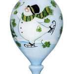 Shamrock Snowman Ornament