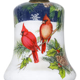 Cardinals Appear When Angels Are Near glass ornament